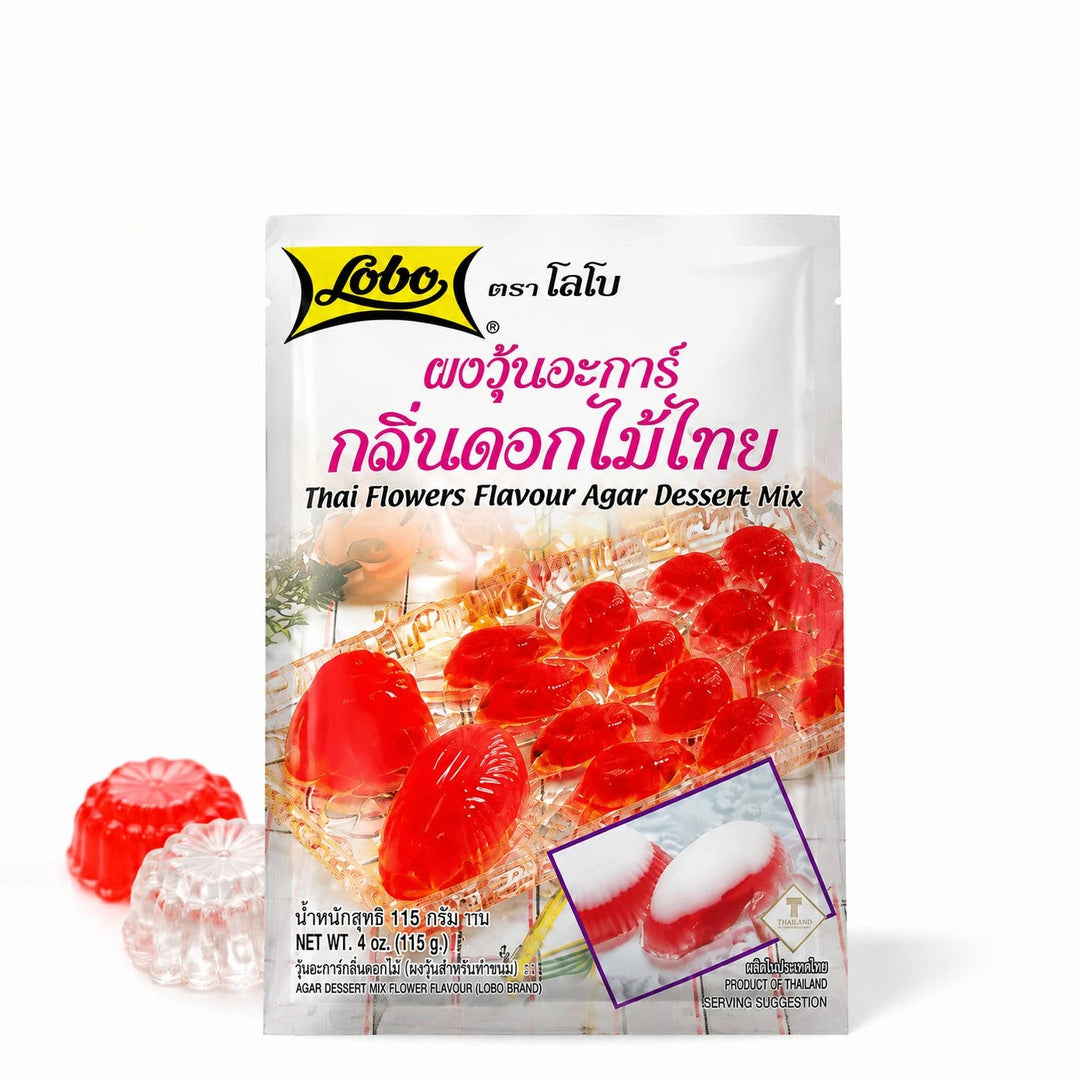 Lobo Thai Flowers Flavour Agar Dessert Mix 115g × 6 — product cover