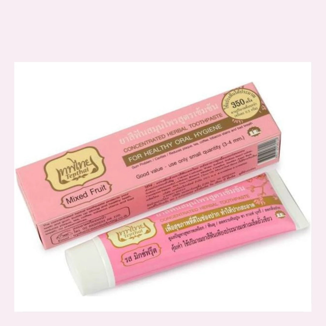 Tepthai Concentrated Herbal Toothpaste Mixed Fruit 70g – 3, 6 or 12 Pack — product photograph