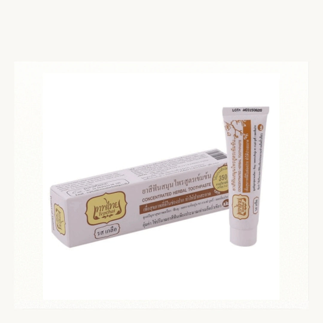 Tepthai Concentrated Herbal Toothpaste Salt Flavor 70g – 3, 6 or 12 Pack — product photograph