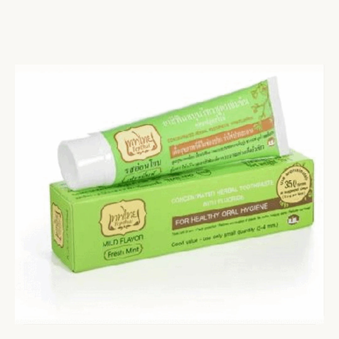 Tepthai Concentrated Herbal Toothpaste with Fluoride Mild Fresh Mint 70g – 3, 6 or 12 Pack — product photograph