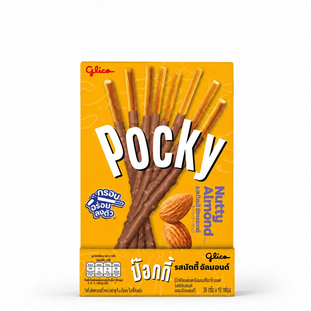 Glico Pocky Nutty Almond – 10 × 39 g — product cover