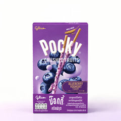 Glico Pocky Crushed Fruits Blueberry Yoghurt – 10 × 38 g — product cover