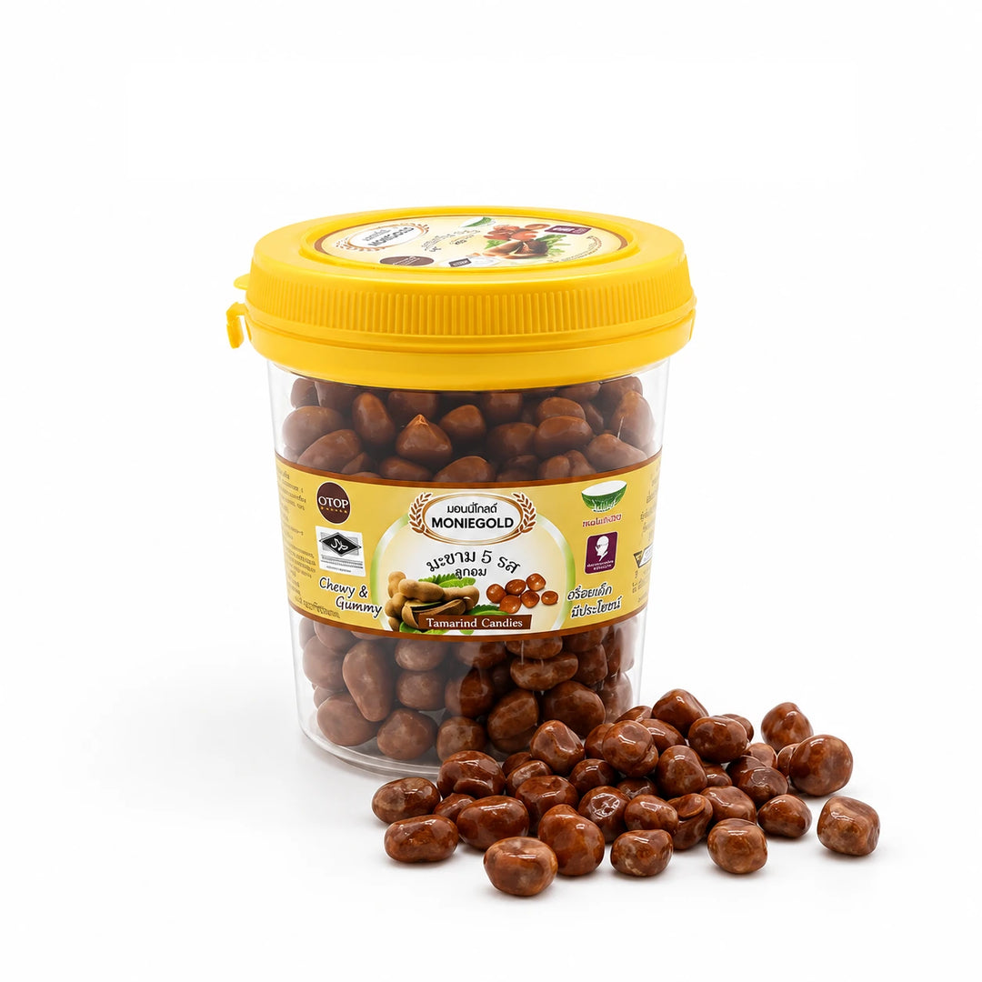 Moniegold Tamarind Candy – 5 Cups × 115 g — product photograph