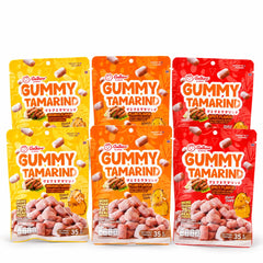Sarach Gummy Tamarind Assortment – 6 Pouches × 35 g — product photograph