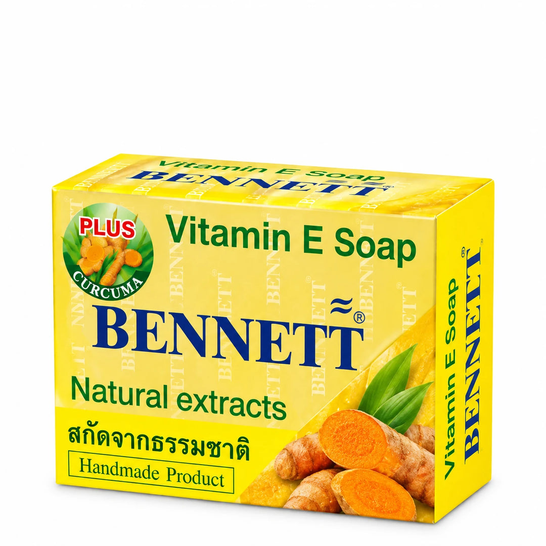 Bennett Vitamin E Curcuma Soap 130 g — 6 Bars — product photograph