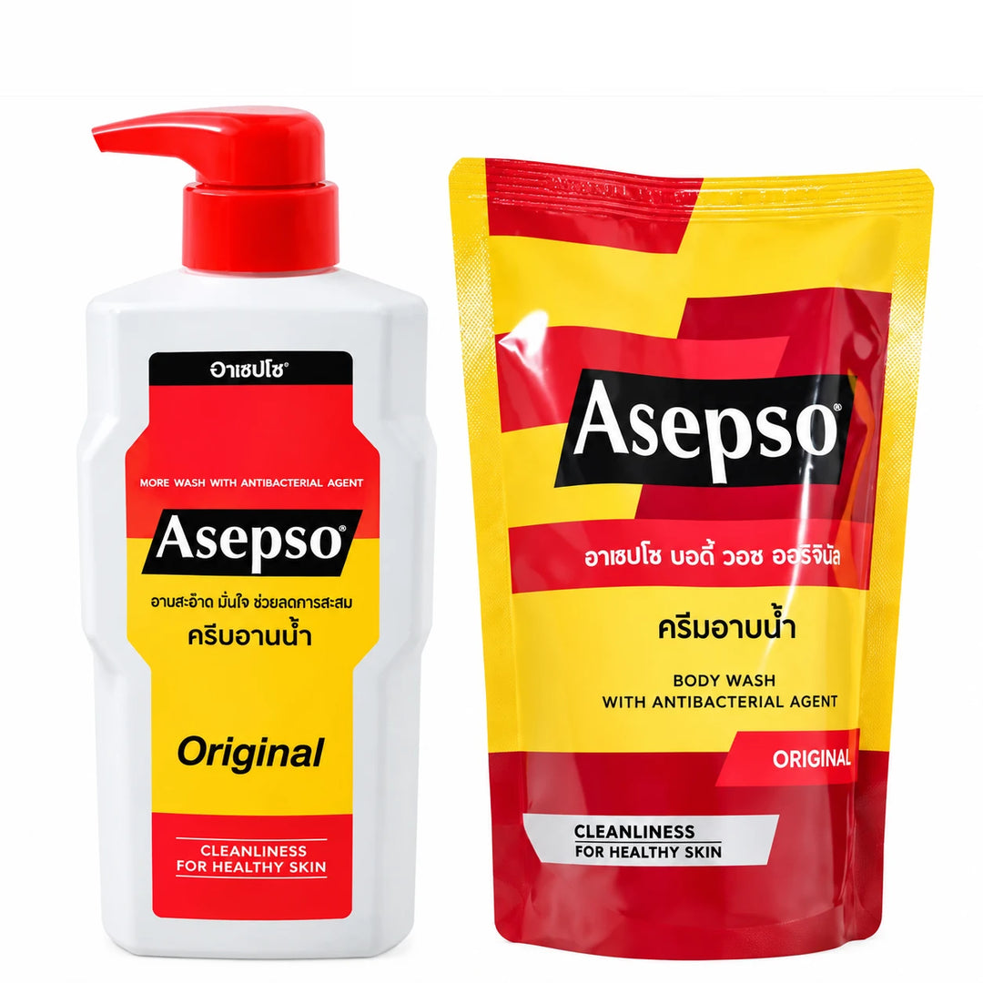 Asepso Original Body Wash 450 ml + Refill 400 ml — product view