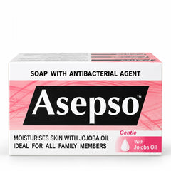 Asepso Gentle Antibacterial Soap with Jojoba Oil 80 g — 3, 6, 9 or 12 Bars — product photograph