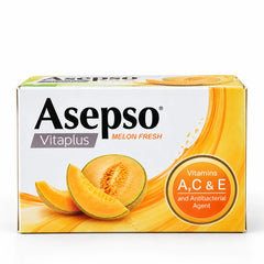 Asepso Vitaplus Melon Fresh Antibacterial Soap 80 g — 3, 6, 9 or 12 Bars — product photograph