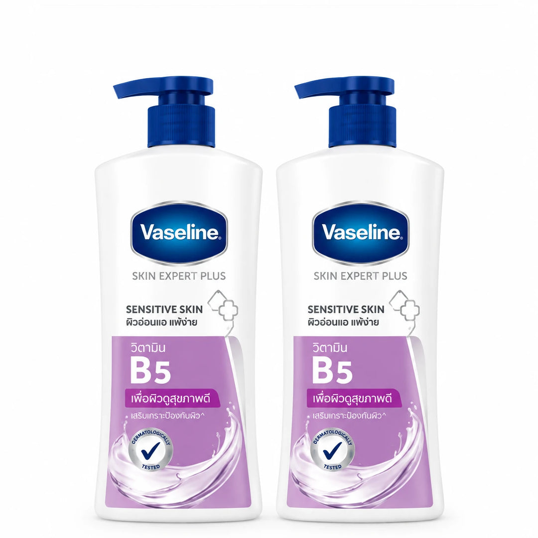 Vaseline Skin Expert Plus Sensitive Skin B5 Body Wash 400ml × 2 — product photograph