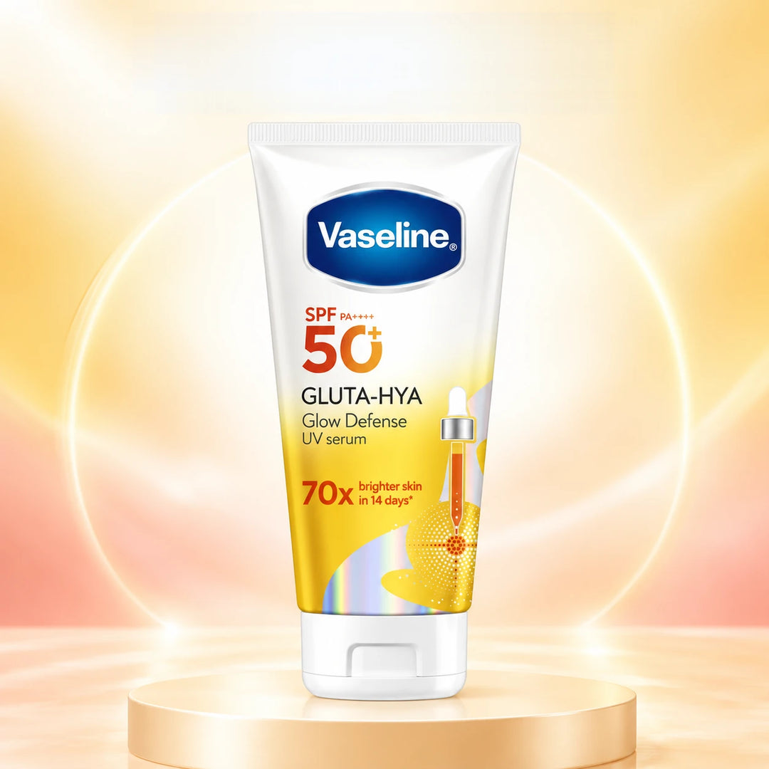 Vaseline Gluta-Hya Glow Defense UV Serum SPF50+ PA++++ 260 ml × 2 — product view