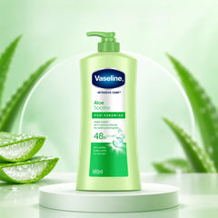 Vaseline Intensive Care Aloe Soothe Pro-Ceramide Body Lotion – 480 ml × 2 — product photograph