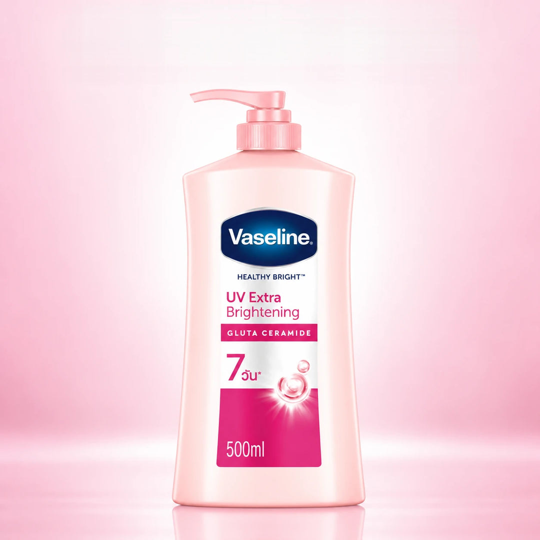 Vaseline Healthy Bright UV Extra Radiance Gluta Ceramide Body Lotion – 500 ml × 2 — product photograph