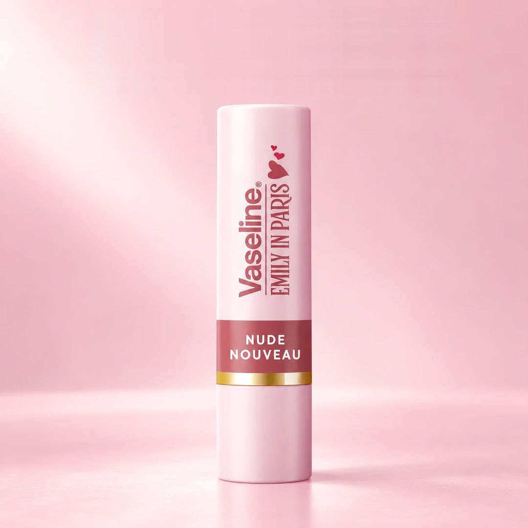 Vaseline Emily in Paris Tinted Lip Balm – Nude Nouveau, 3 g × 2 — product view