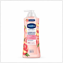 Vaseline Healthy Bright Superfood Freshlock Peach Body Lotion 300 ml × 2 — product photograph