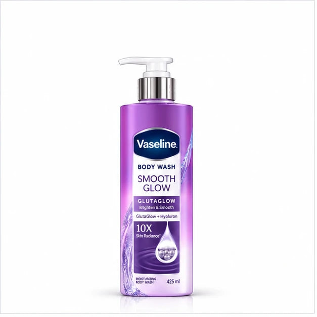 Vaseline GlutaGlow Smooth Glow Body Wash 425 ml × 2 — product photograph