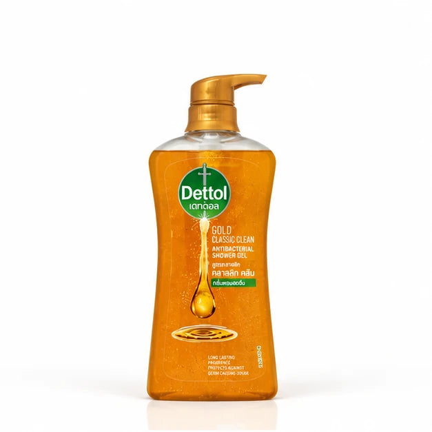 Dettol Gold Classic Clean Antibacterial Shower Gel 480 g × 2 — product view