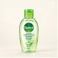 Dettol Refresh Aloe Vera Hand Sanitizer Gel 50 ml — 3, 6, 9 or 12 Bottles — product view