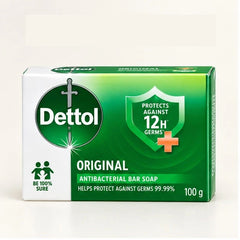 Dettol Original Formula Antibacterial Soap 100 g — 4, 8 or 12 Bars — product view