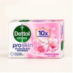 Dettol Proskin Replenishing Sakura Blossom Antibacterial Soap 105 g — 4, 8 or 12 Bars — product photograph
