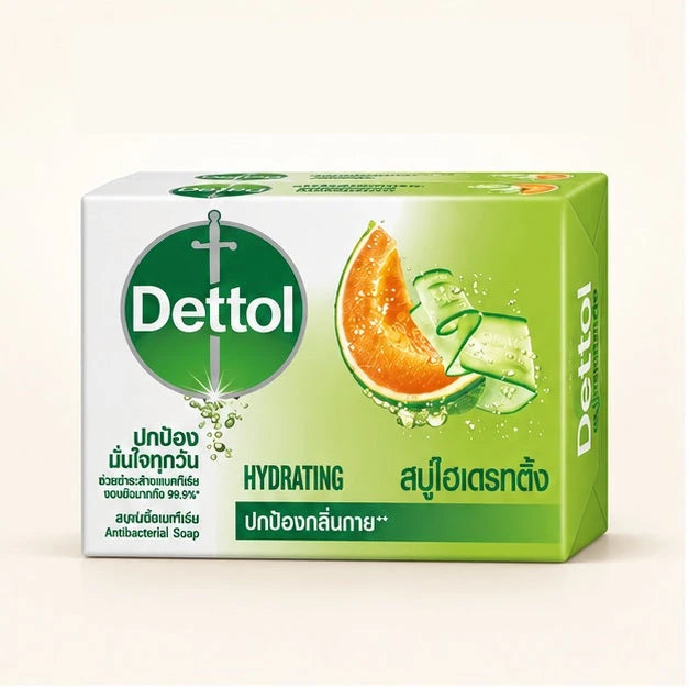 Dettol Hydrating Antibacterial Bar Soap 60 g — 4, 8 or 12 Bars — product view