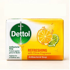 Dettol Refreshing Antibacterial Bar Soap 105 g — 4, 8 or 12 Bars — product view