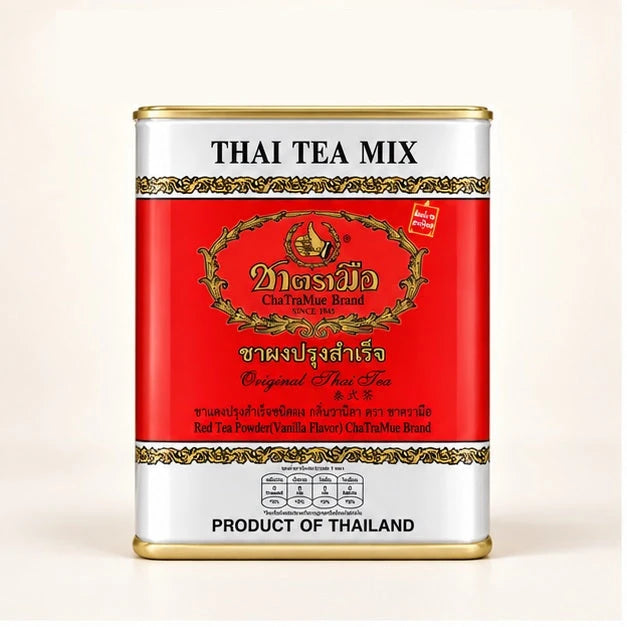 ChaTraMue Original Thai Tea Mix Tin — 50 Sachets — 2, 4 or 6 Tins — product view