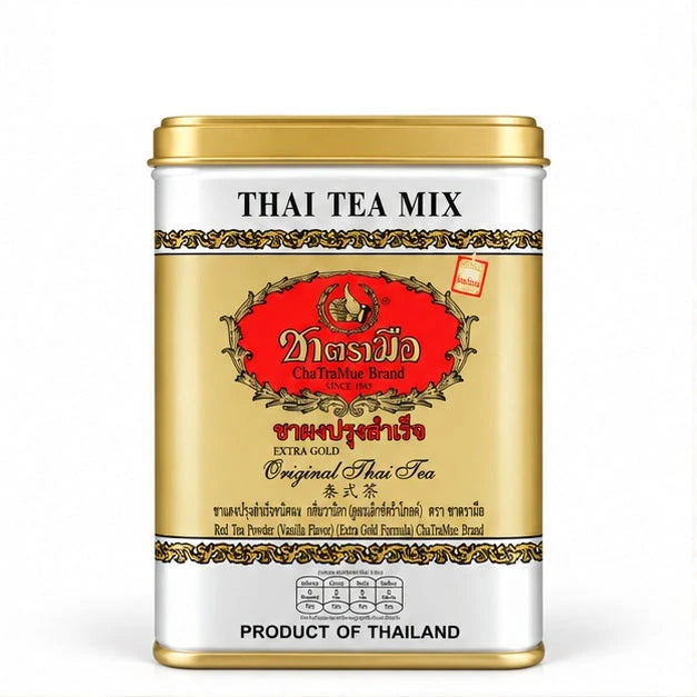 ChaTraMue Extra Gold Original Thai Tea — 50 Sachets — 2, 4 or 6 Tins — product view
