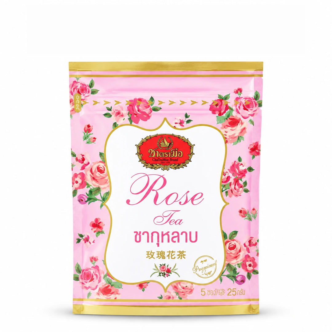 ChaTraMue Rose Tea Original – 5 Tea Bags per Pouch — product view