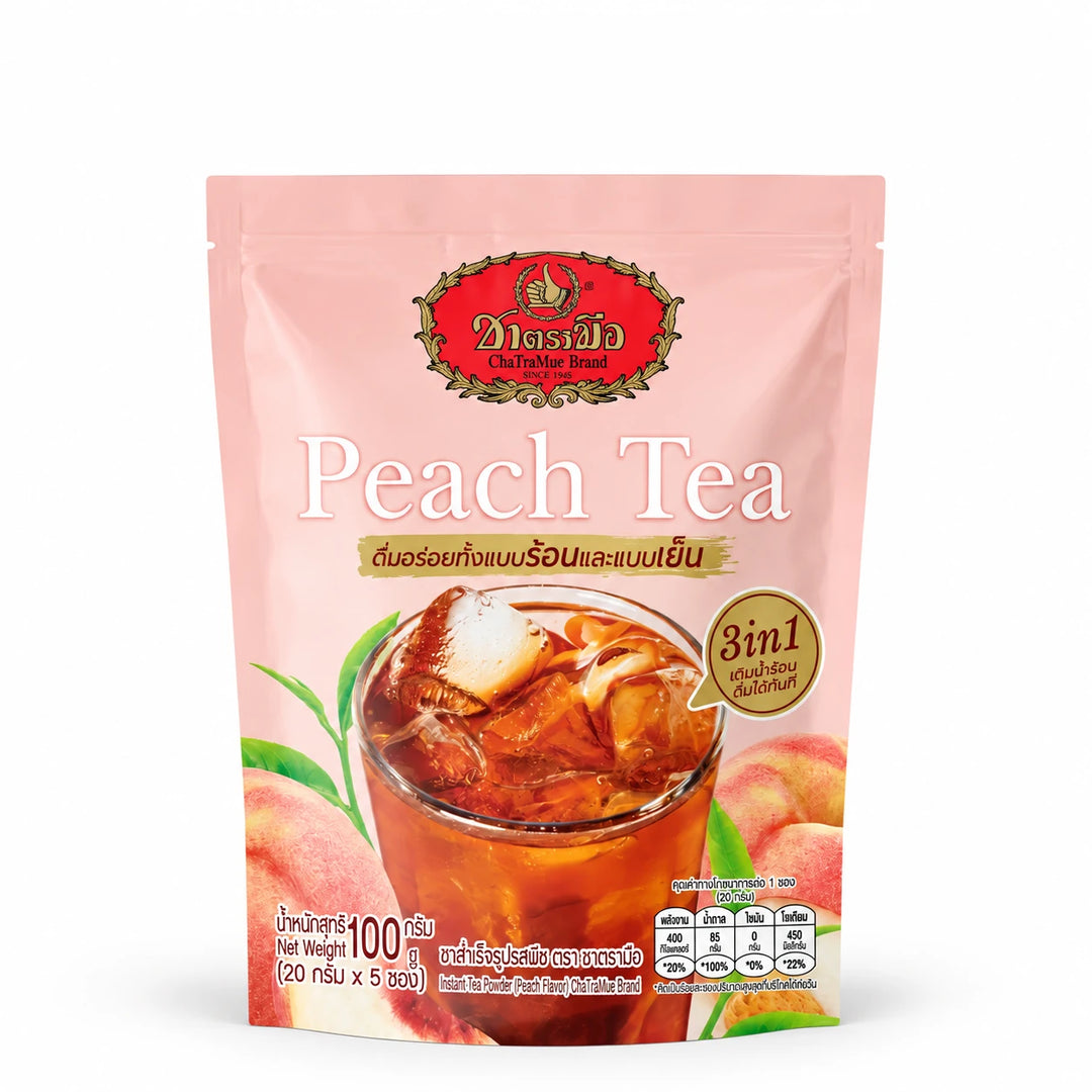 ChaTraMue Peach Tea 3-in-1 100g — product view
