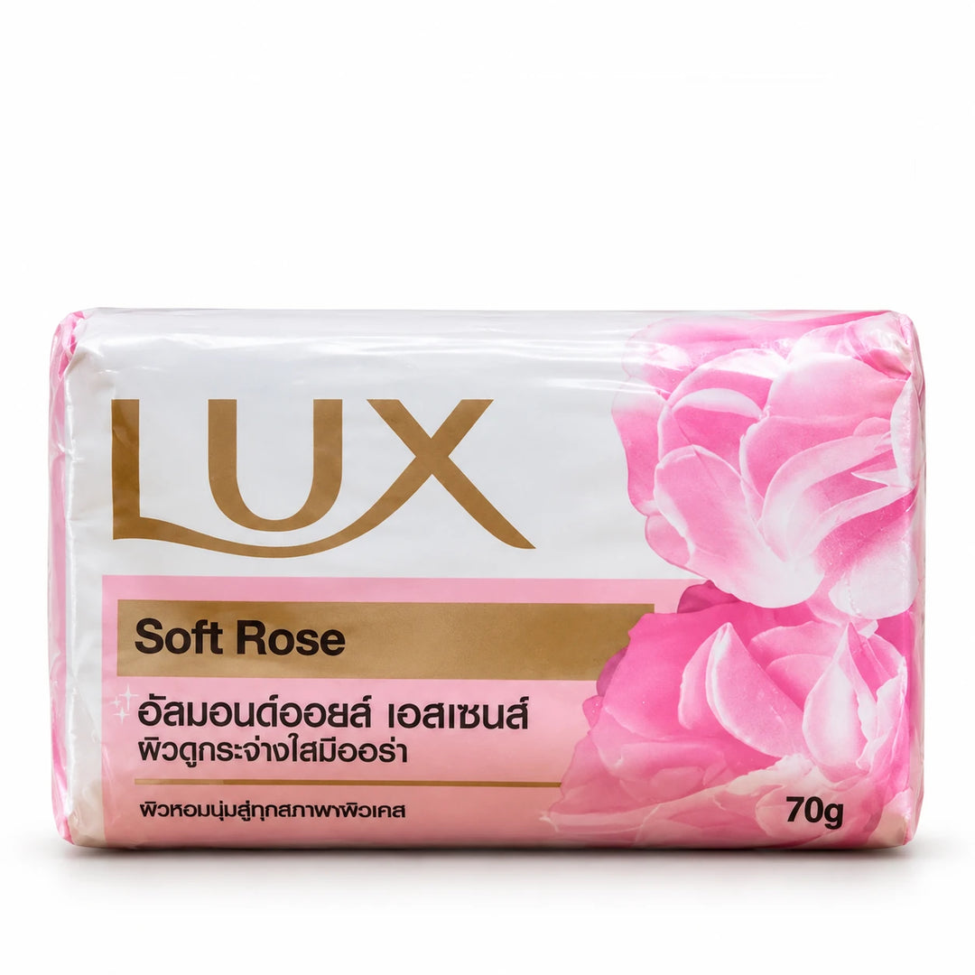 LUX Soft Rose Bar Soap 70g — product view