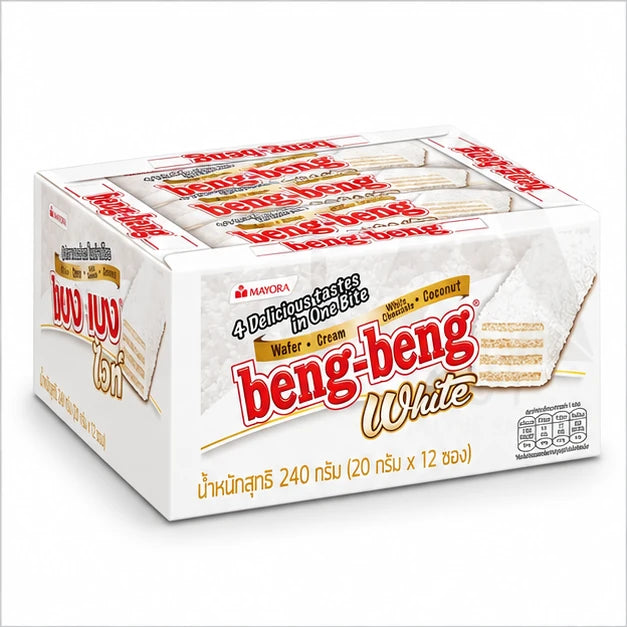 Beng-Beng White Chocolate & Coconut Wafer Bars 20g ×12 – Multipack — product view