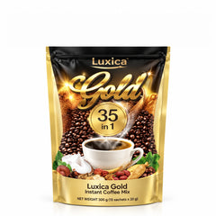 Luxica Gold 35-in-1 Herbal Instant Coffee – 15 Sachets Multipack — product view