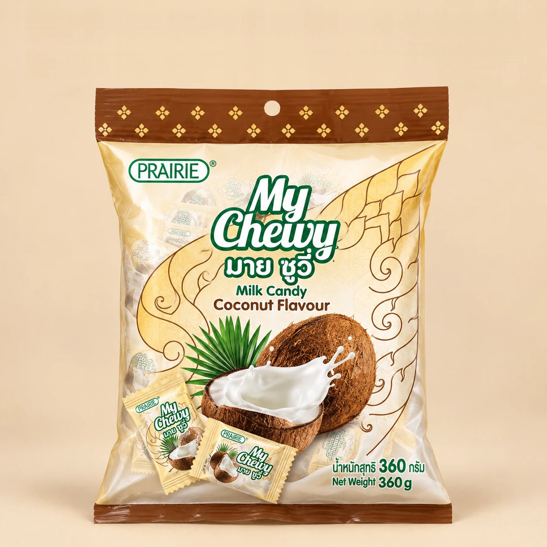 Prairie My Chewy Milk Candy Coconut 360g – Multipack — product view