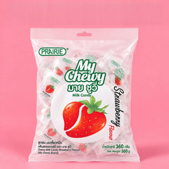 Prairie My Chewy Milk Candy Strawberry 360g – Multipack — product view