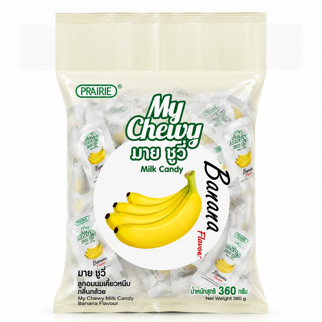 Prairie My Chewy Milk Candy Banana 360g – Multipack — product view