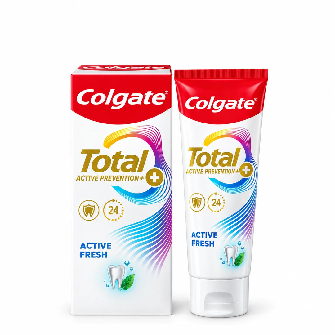 Colgate Total Active Prevention+ Active Fresh Toothpaste 150g – Multipack — product view