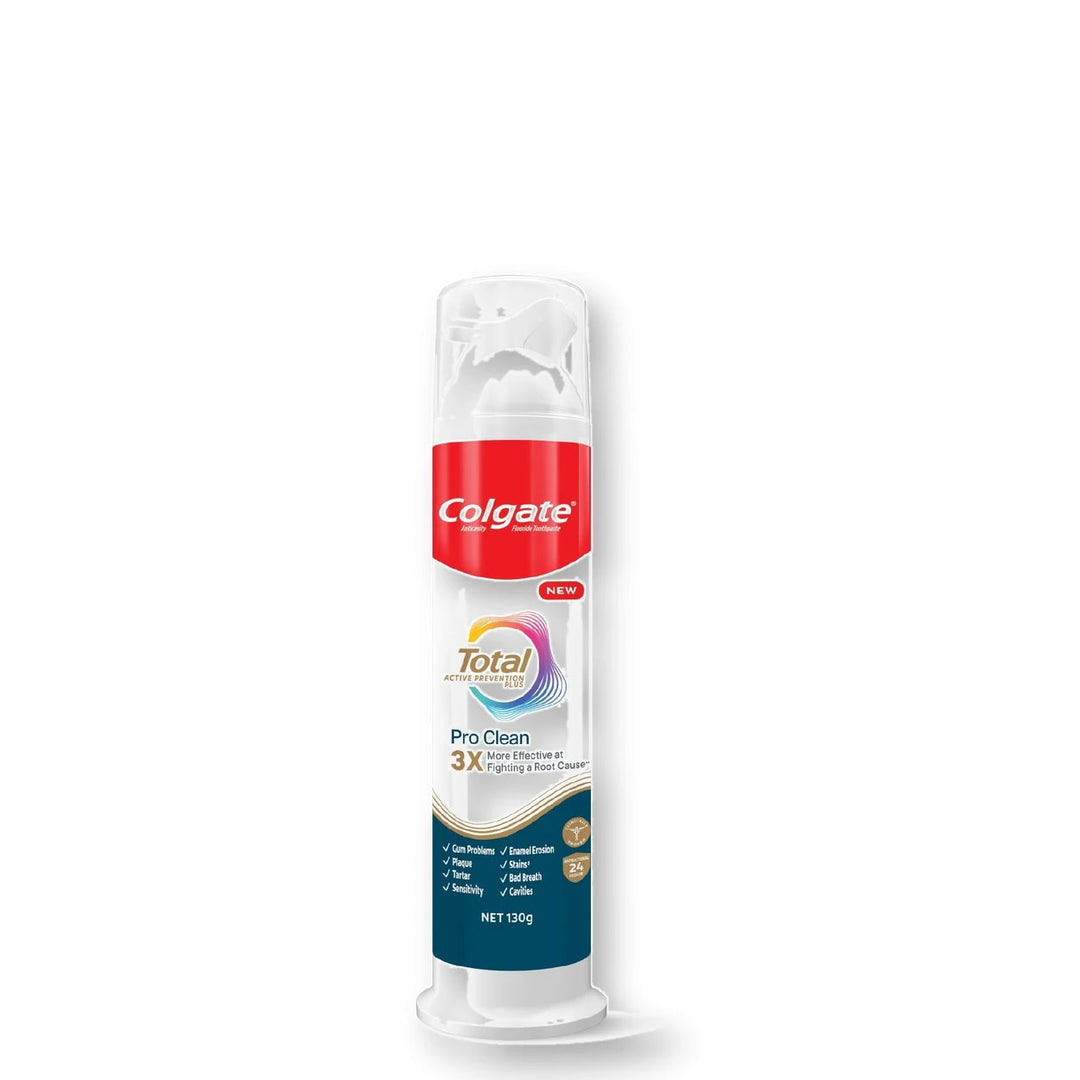 Colgate Total Pro Clean Smart Pump Toothpaste 130g – Multipack — product view