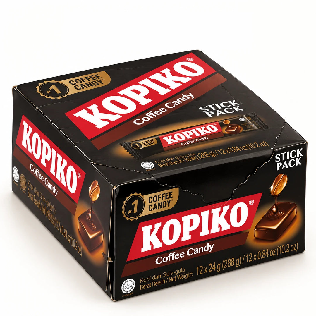 Kopiko Coffee Candy Stick Pack Display – 12 × 24g Boxes — product view
