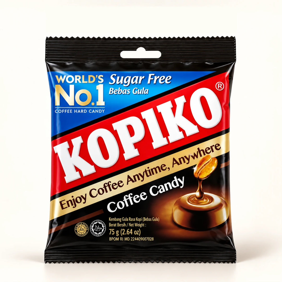 Kopiko Sugar Free Coffee Candy 75g Bags — product view