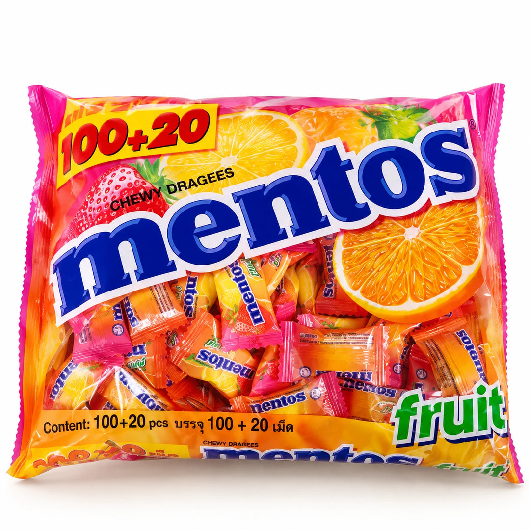 Mentos Fruit Candy Bags – 120 Pieces — product view