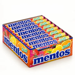 Mentos Fruit Rolls Display Box – 24 × 37g — product view