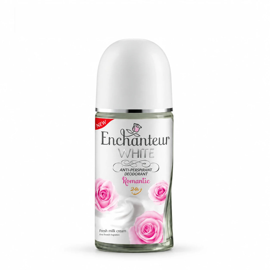 Enchanteur White Anti-Perspirant Romantic Roll-On 50 ml — product view