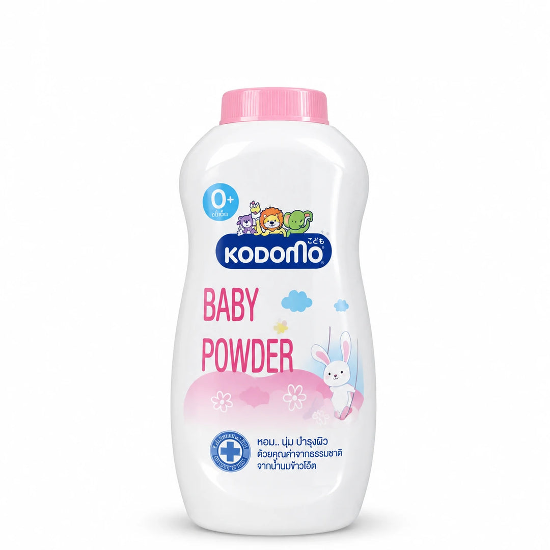 Kodomo Baby Powder 0+ Pink 350 g — Pack of 3 — product view