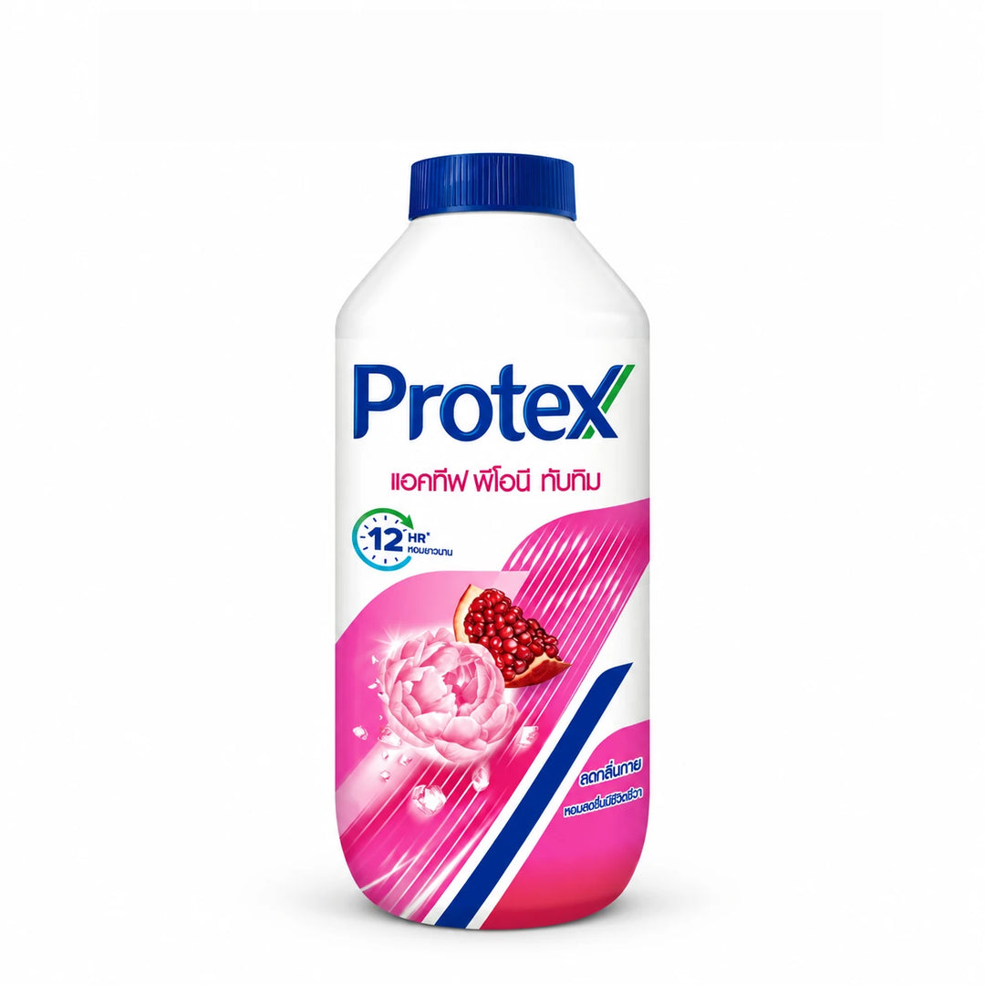 Protex Active Peony & Pomegranate Perfumed Talcum Powder 280 g — product view