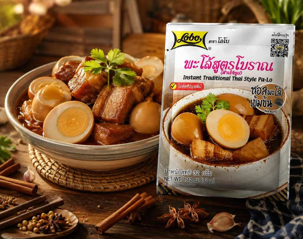 Lobo Instant Traditional Thai Style Pa-Lo 32g × 12 — product lifestyle view