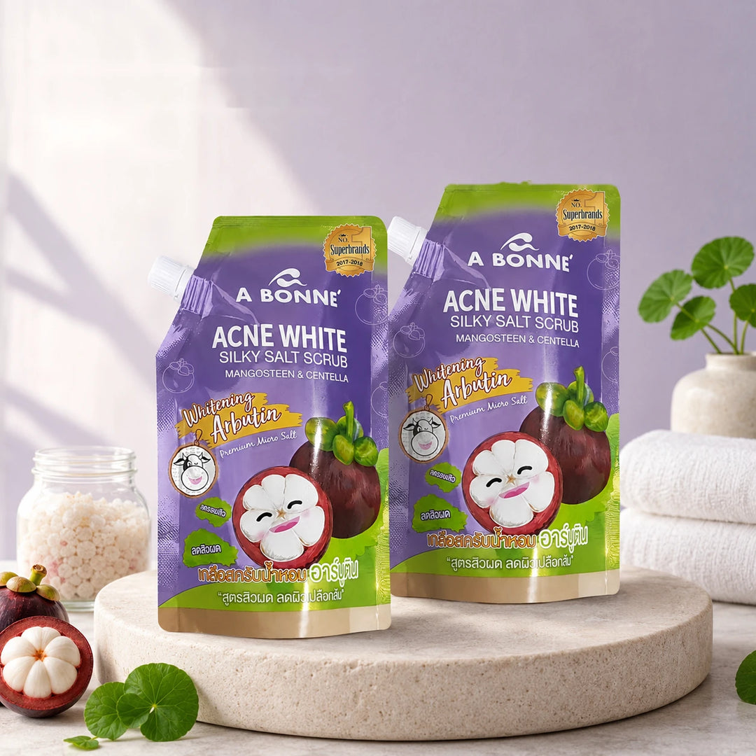 A BONNE Mangosteen & Centella Silky Salt Scrub – 350 g per unit — product lifestyle view