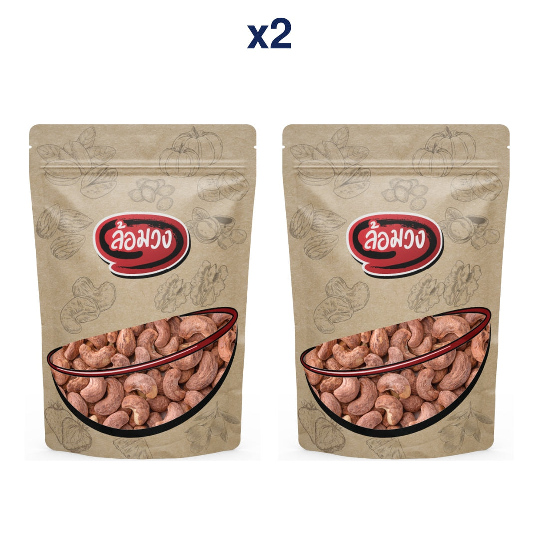 Rom-Wong Traditional Salt-Roasted Jumbo Cashews — Pack of 2 | 100 g / 500 g Each — retail pack quantity