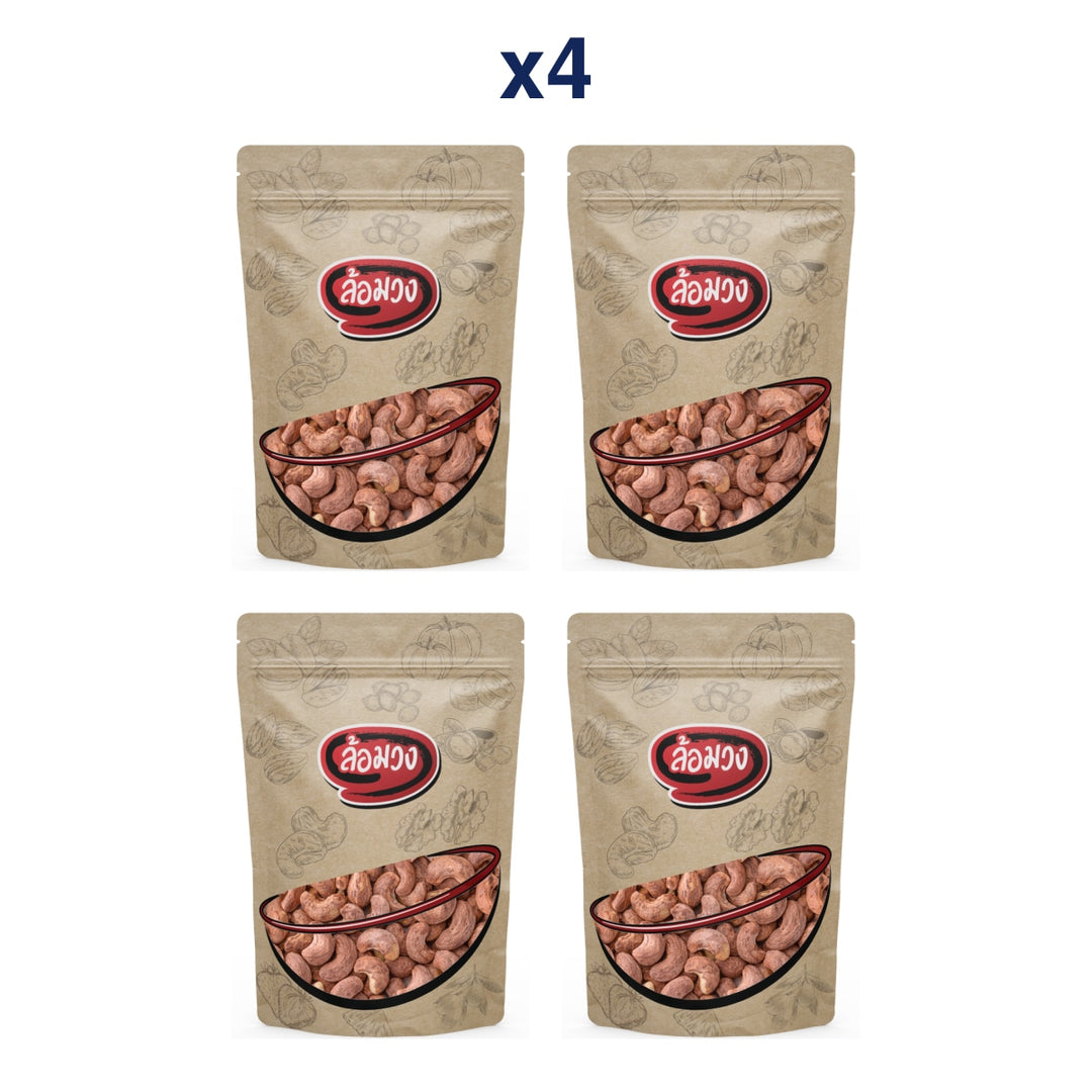 Rom-Wong Traditional Salt-Roasted Jumbo Cashews — Pack of 4 | 100 g / 500 g Each — retail pack quantity