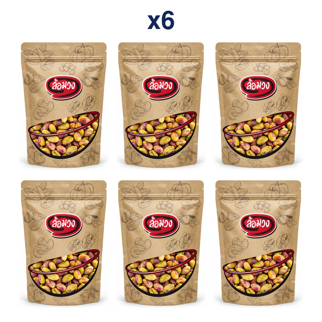 Rom-Wong Raw Shelled Pistachios — Pack of 6 | 500 g Each — exact retail pack quantity