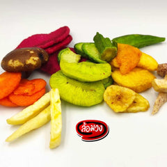 Rom-Wong Nine-Ingredient Crispy Vegetable and Fruit Mix — Pack of 10 | 100 g Each — serving or preparation suggestion